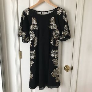 NWT Boohoo Sequin Skater Dress Size 14